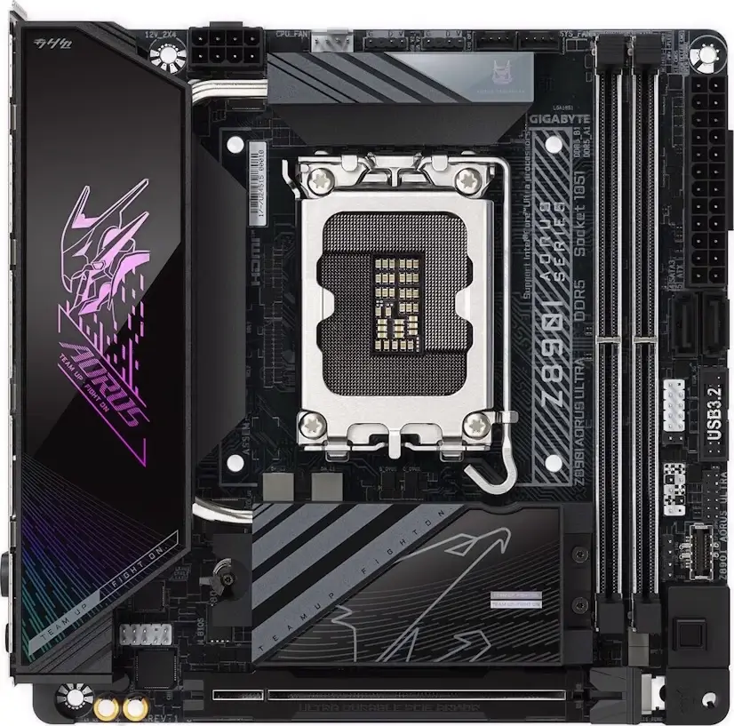 Montaje Placa Base Gigabyte Z890I AORUS ULTRA Gaming PC Retiro